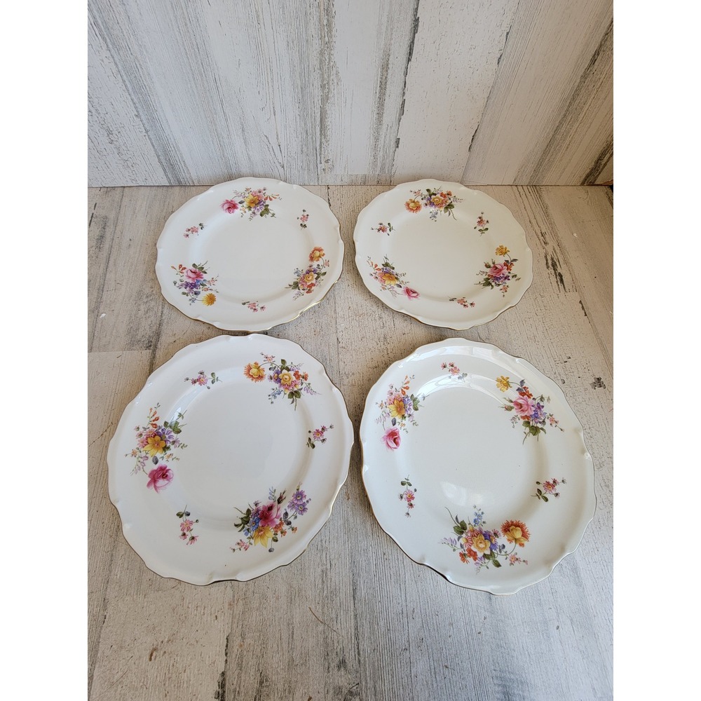Royal crown Derby posies flower 9" salad dinner plate vintage set home